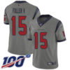 Nike Texans #15 Will Fuller V Gray Men’s Stitched NFL Limited Inverted Legend 100th Season Jersey
