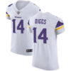 Men’s Nike Minnesota Vikings #14 Stefon Diggs White Stitched NFL Vapor Untouchable Elite Jersey