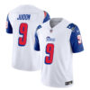 Men’s New England Patriots #9 Matthew Judon White Blue 2023 F.U.S.E. Vapor Limited Football Stitched Jersey