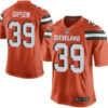 Men’s Cleveland Browns Brown #39 Tashaun Gipson Orange Alternate 2015 NFL Nike Elite Jersey
