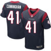 Nike Houston Texans #41 Zach Cunningham Navy Blue Team Color Men’s Stitched NFL Elite Jersey