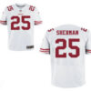 Men’s San Francisco 49ers #25 Richard Sherman White Road Stitched NFL Nike Elite Jersey