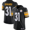 Men’s Pittsburgh Steelers #31 Daijun Edwards Black Vapor Untouchable Limited Football Stitched Jersey