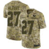 Nike Texans #27 Jose Altuve Camo Men’s Stitched NFL Limited 2018 Salute To Service Jersey