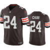 Men’s Cleveland Browns #24 Nick Chubb Brown 2023 F.U.S.E. Vapor Untouchable Limited Stitched Jersey
