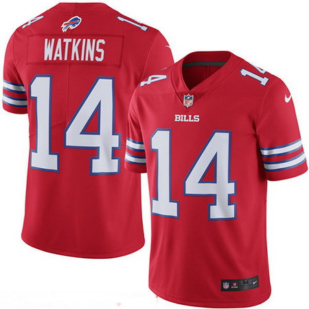 Men’s Buffalo Bills Rush #14 Sammy Watkins Red 2016 Color Rush Stitched NFL Nike Limited Jersey