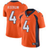 Nike Denver Broncos #4 Case Keenum Orange Team Color Men’s Stitched NFL Vapor Untouchable Limited Jersey