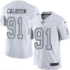 Men’s Oakland Raiders #91 Shilique Calhoun White 2016 Color Rush Stitched NFL Nike Limited Jersey