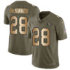 Nike 49ers #28 Jerick McKinnon Olive Gold Men’s Stitched NFL Limited 2017 Salute To Service Jersey
