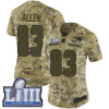 #83 Limited Dwayne Allen Camo Nike NFL Women’s Jersey New England Patriots 2018 Salute to Service Super Bowl LIII Bound