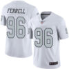 Raiders #96 Clelin Ferrell White Men’s Stitched Football Limited Rush Jersey