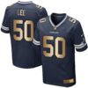 Nike Cowboys #50 Sean Lee Navy Blue Team Color Men’s Stitched NFL Elite Gold Jersey