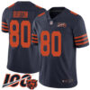 Bears #80 Trey Burton Navy Blue Alternate Men’s Stitched Football 100th Season Vapor Limited Jersey