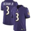 Nike Baltimore Ravens #3 Odell Beckham Jr Purple Vapor Untouchable Limited Jersey