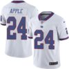 Nike Giants #24 Eli Apple White Men’s Stitched NFL Limited Rush Jersey