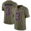Nike New England Patriots #3 Stephen Gostkowski Olive Men’s Stitched NFL Limited 2017 Salute To Service Jersey