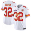 Men’s Kansas City Chiefs #32 Nick Bolton White F.U.S.E. Super Bowl LVIII Patch Vapor Untouchable Limited Football Stitched Jersey