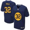 Men’s Green Bay Packers #32 Chris Banjo Navy BLue Elite Jersey