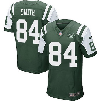 Men’s New York Jets #84 Devin Smith Green Team Color NFL Nike Elite Jersey