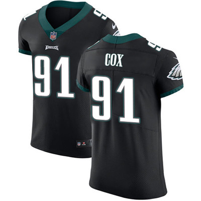 Men’s Nike Philadelphia Eagles #91 Fletcher Cox Black Alternate Stitched NFL Vapor Untouchable Elite Jersey