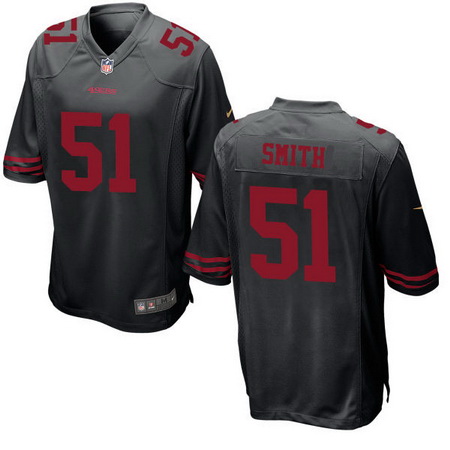 Men’s San Francisco 49ers #51 Malcolm Smith Black Alternate Stitched NFL Nike Game Jersey
