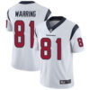 Texans #81 Kahale Warring White Men’s Stitched Football Vapor Untouchable Limited Jersey