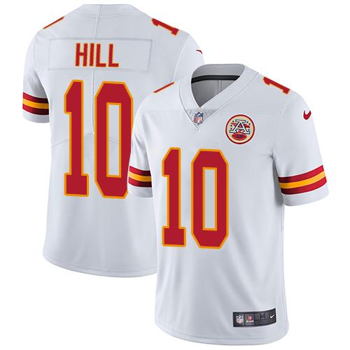 Nike Kansas City Chiefs #10 Tyreek Hill White Men’s Stitched NFL Vapor Untouchable Limited Jersey