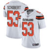 Nike Browns #53 Joe Schobert White Men’s Stitched NFL Vapor Untouchable Limited Jersey