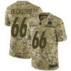 Nike Steelers #66 David DeCastro Camo Men’s Stitched NFL Limited 2018 Salute To Service Jersey