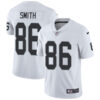 Nike Oakland Raiders #86 Lee Smith White Men’s Stitched NFL Vapor Untouchable Limited Jersey