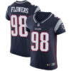 Men’s Nike New England Patriots #98 Trey Flowers Navy Blue Team Color Stitched NFL Vapor Untouchable Elite Jersey