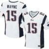 Men’s New England Patriots #15 Reggie Wayne White Road NFL Nike Elite Jersey