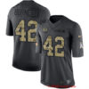 Men’s Green Bay Packers #42 Morgan Burnett Black Anthracite 2016 Salute To Service Stitched NFL Nike Limited Jersey