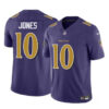Men’s Baltimore Ravens #10 Emory Jones Purple 2023 F.U.S.E Vapor Limited Football Jersey