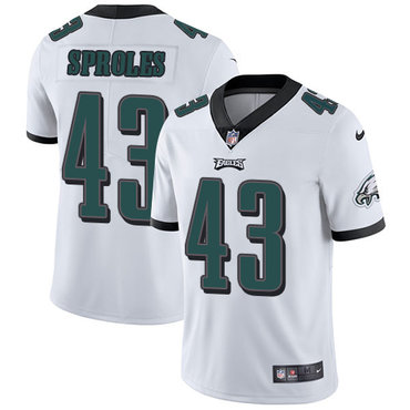 Nike Philadelphia Eagles #43 Darren Sproles White Men’s Stitched NFL Vapor Untouchable Limited Jersey