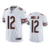 Men’s Chicago Bears #12 Velus Jones Jr. White Vapor untouchable Limited Stitched Jersey