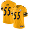 Steelers #55 Devin Bush Gold Men’s Stitched Football Limited Inverted Legend Jersey