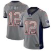 Nike New England Patriots #12 Tom Brady Grey Men’s Stitched NFL Limited Rush Drift Fashion Jersey