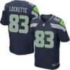 Men’s Seattle Seahawks #83 Ricardo Lockette Navy Blue Team Color NFL Nike Elite Jersey