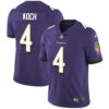 Nike Baltimore Ravens #4 Sam Koch Purple Team Color Men’s Stitched NFL Vapor Untouchable Limited Jersey