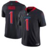 Men’s Houston Texans #1 Stefon Diggs Navy 2024 2nd Alternate F.U.S.E Vapor Football Stitched Jersey
