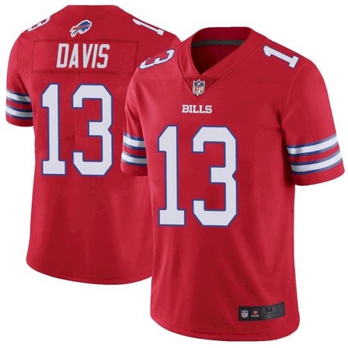 Men’s Buffalo Bills #13 Gabriel Davis Red Vapor Untouchable Limited Stitched Jersey