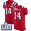 Men’s New England Patriots #14 Steve Grogan Red Nike NFL Alternate Vapor Untouchable Super Bowl LIII Bound Elite Jersey