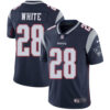 Nike New England Patriots #28 James White Navy Blue Team Color Men’s Stitched NFL Vapor Untouchable Limited Jersey