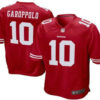 Men’s San Francisco 49ers #10 Jimmy Garoppolo Scarlet Red Team Color Stitched NFL Nike Game Jersey