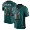 Nike Eagles #11 Carson Wentz Midnight Green Team Color Men’s Stitched NFL Limited Rush Drift Fashion Jersey