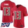 Buccaneers #13 Mike Evans Red Men’s Stitched Football Limited Rush 100th Season Jersey