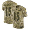 Nike Ravens #15 Michael Crabtree Camo Men’s Stitched NFL Limited 2018 Salute To Service Jersey