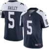 Nike Dallas Cowboys #5 Dan Bailey Navy Blue Thanksgiving Men’s Stitched NFL Vapor Untouchable Limited Throwback Jersey