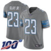 Lions #23 Darius Slay Jr Gray Men’s Stitched Football Limited Rush 100th Season Jersey